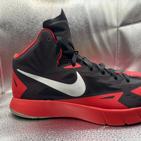 Size‎ 10 Nike Lunar Hyperquickness Red Black Mens Basketball Shoes 652777-006 main image 7